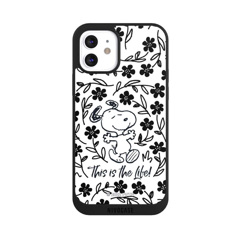 iPhone 12 NIVOpure Snoopy Black and White This Is The Life