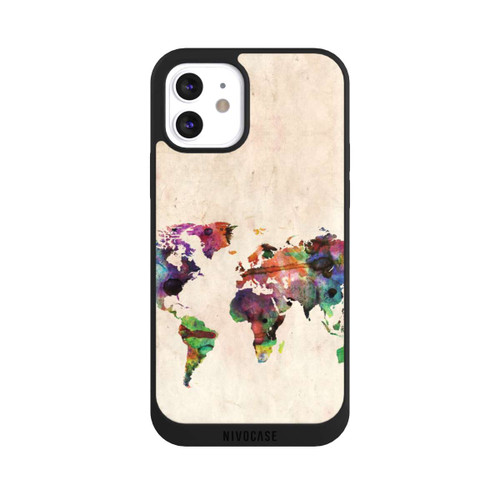 Apple iPhone 12 NIVOpure World Map by Michael Tompsett