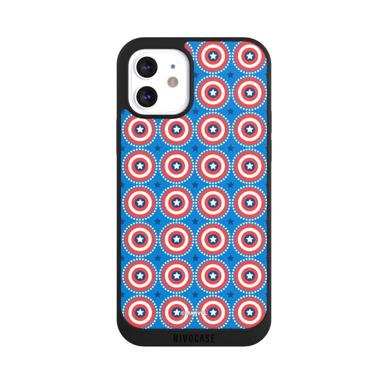 iPhone 12 NIVOpure Captain American Shield Pattern