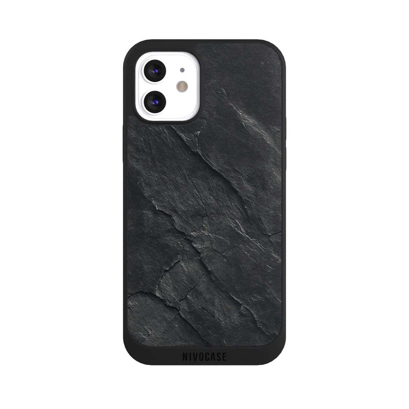 iPhone 12 NIVOpure Dark Grey Slate Look
