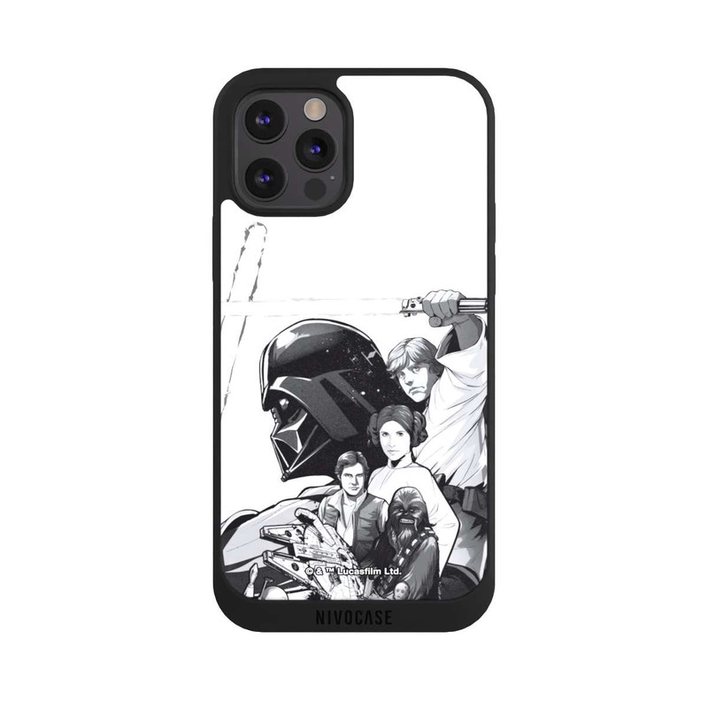 iPhone 12 Pro NIVOpure StarWars Charaktere - Schwarz-Weiß
