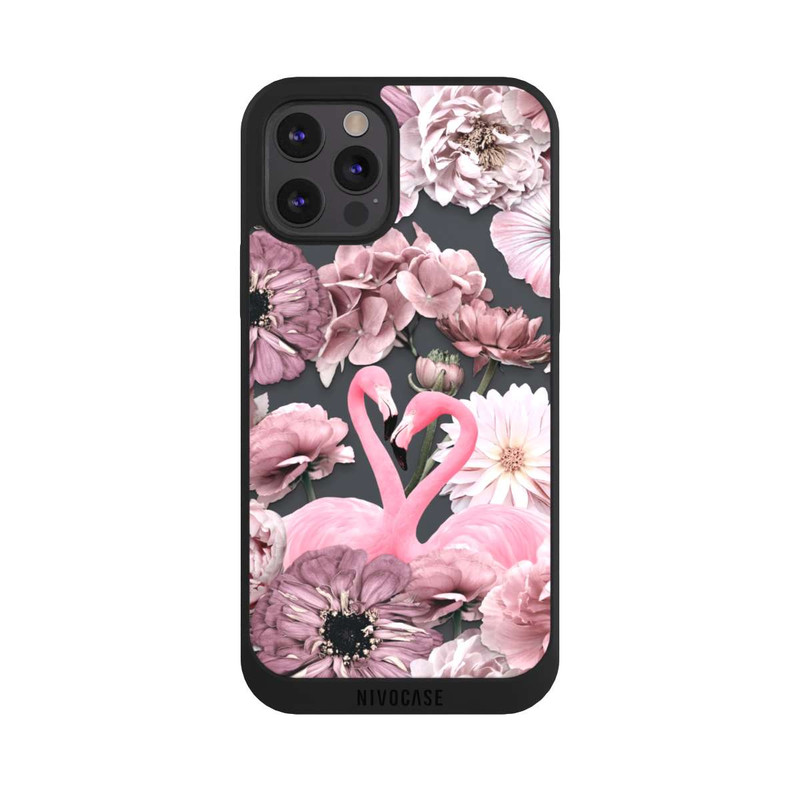 iPhone 12 Pro NIVOpure Flamingos in Blumen Muster