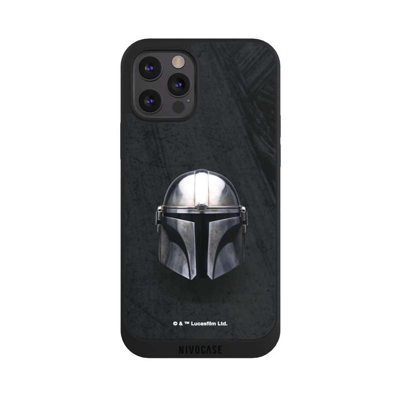 iPhone 12 Pro NIVOpure Schwarzer Mandalorianer Helm