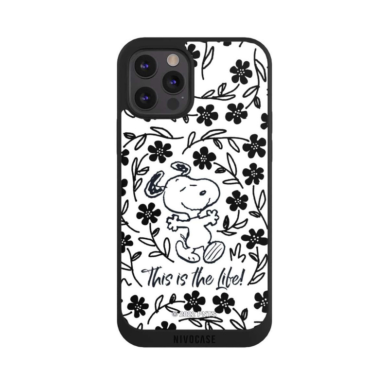 iPhone 12 Pro NIVOpure Snoopy Black and White This Is The Life