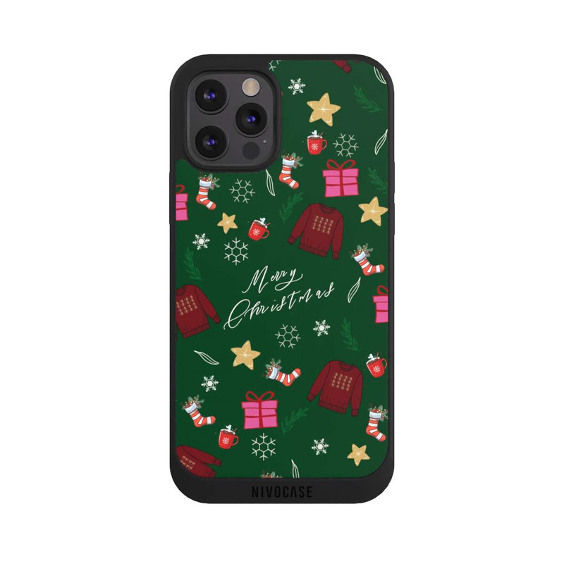 iPhone 12 Pro NIVOpure Merry Christmas Green Sweater