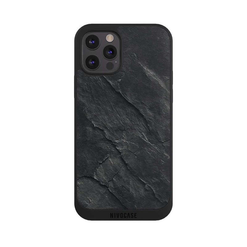 iPhone 12 Pro NIVOpure Dark Grey Slate Look