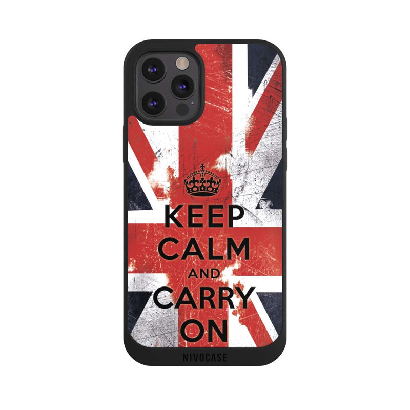 iPhone 12 Pro Max NIVOpure Keep Calm and Carry on - Anglais