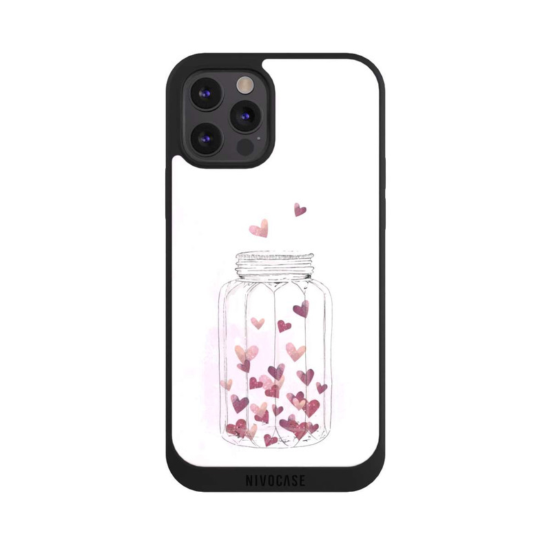 iPhone 12 Pro Max NIVOpure Herzen im Glas