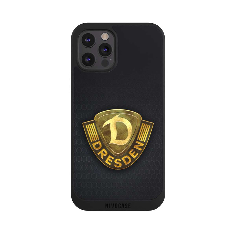 iPhone 12 Pro Max NIVOpure Goldenes Logo Look Dynamo Dresden