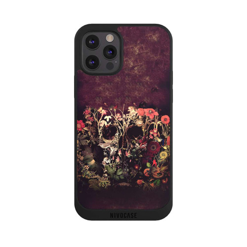 Apple iPhone 12 Pro Max NIVOpure Crâne Fleurs Mortes