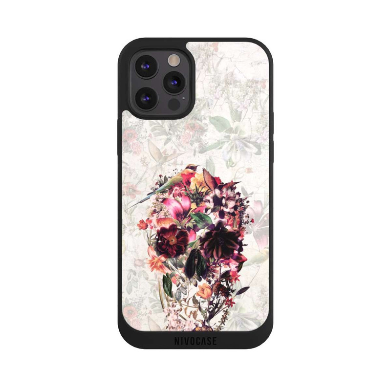 iPhone 12 Pro Max NIVOpure Blume Vintage Totenkopf