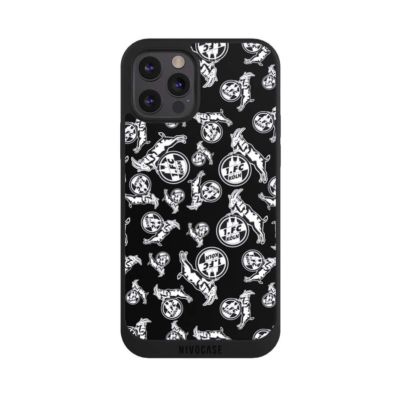 iPhone 12 Pro Max NIVOpure Black and Grey Pattern 1.FC