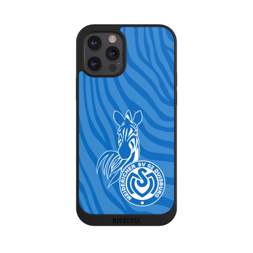 Apple iPhone 12 Pro Max NIVOpure Zebra Hellblau - MSV