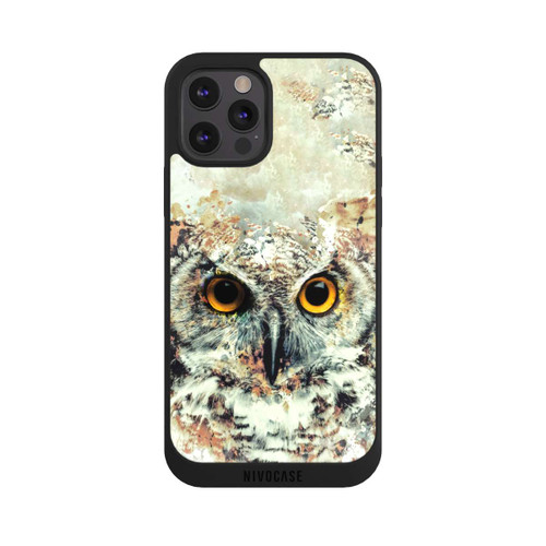 Apple iPhone 12 Pro Max NIVOpure Hibou aquarelle