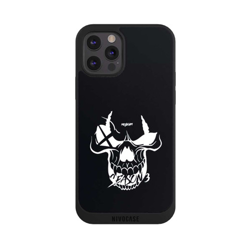 Apple iPhone 12 Pro Max NIVOpure Schädel Schwarz/Weiß