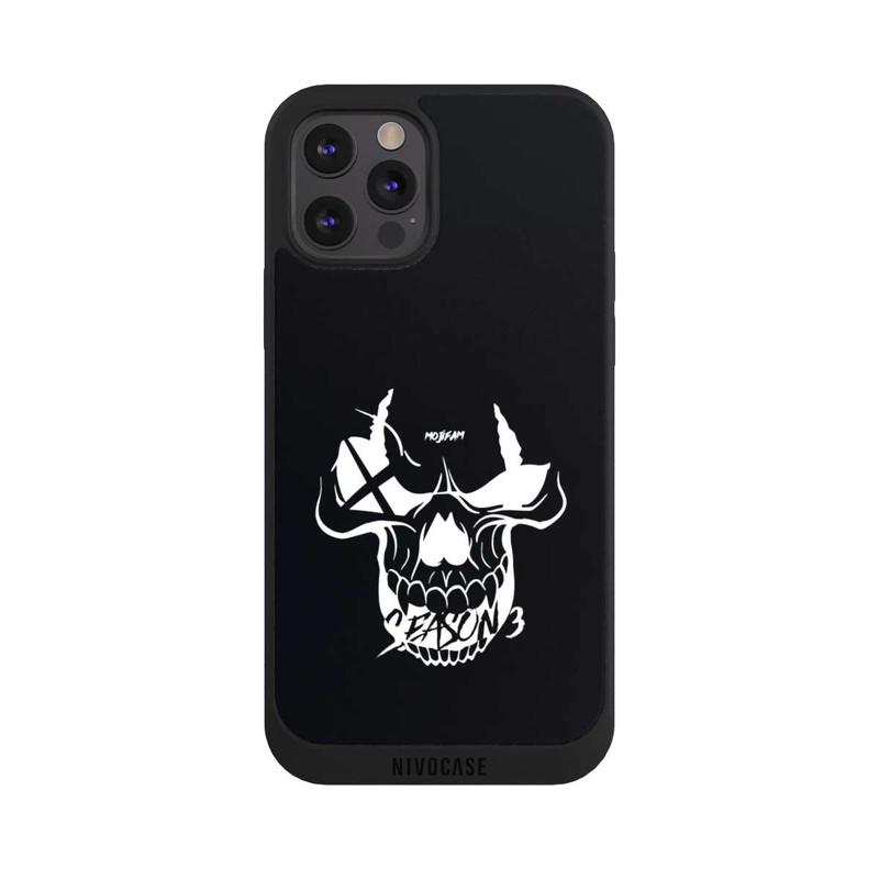iPhone 12 Pro Max NIVOpure Schädel Schwarz/Weiß