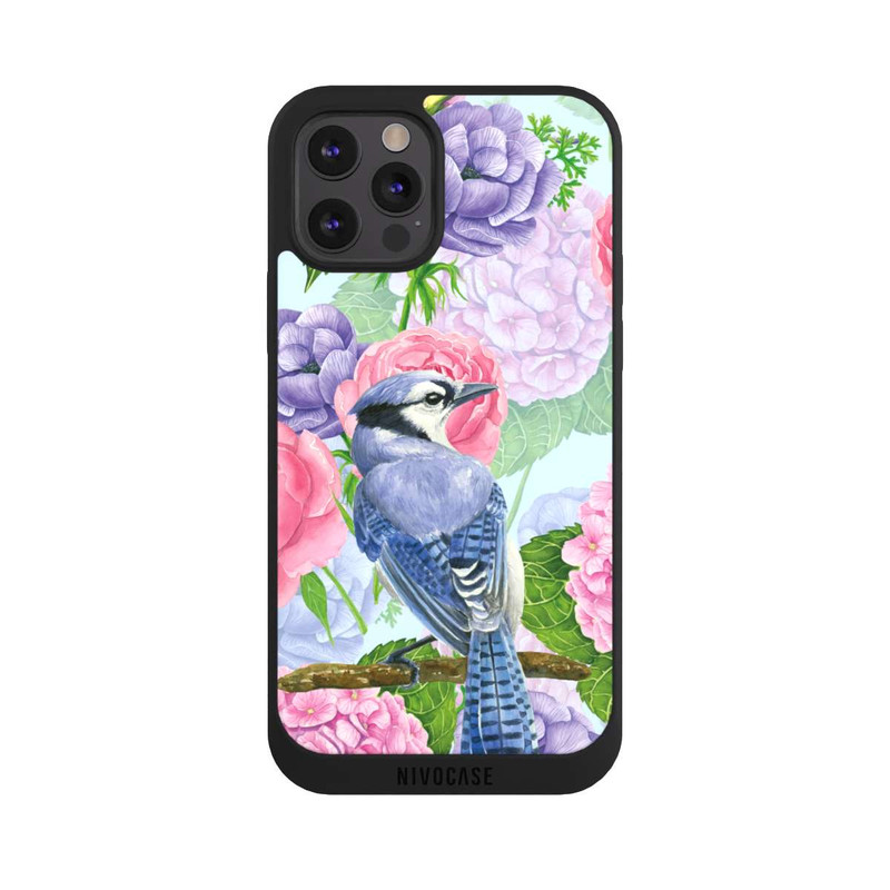 iPhone 12 Pro Max NIVOpure Geai bleu & fleurs