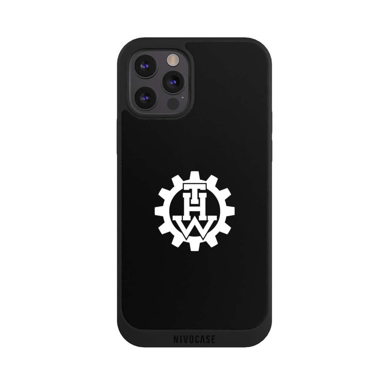 iPhone 12 Pro Max NIVOpure THW Logo Schwarz