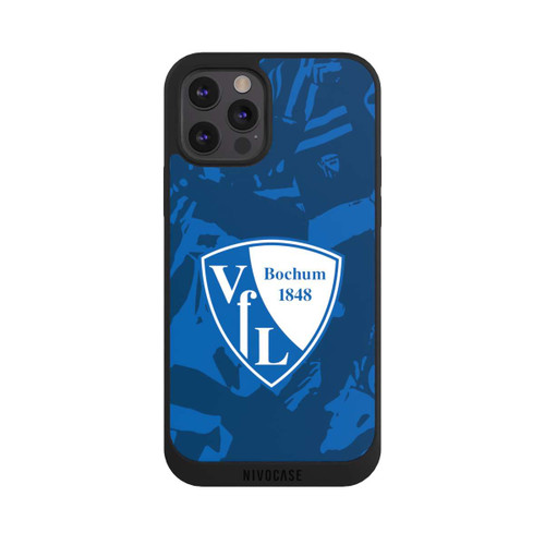 Apple iPhone 12 Pro Max NIVOpure VfL Bochum Blaues Muster