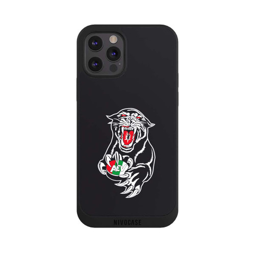 Apple iPhone 12 Pro Max NIVOpure Augsburger Panther Logo Schwarz