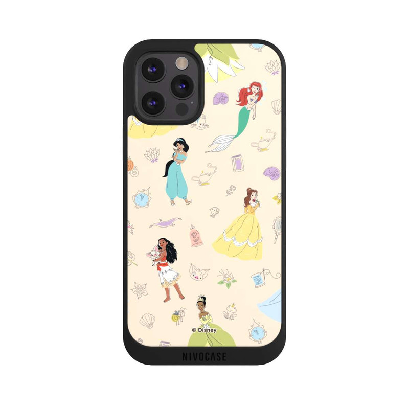 iPhone 12 Pro Max NIVOpure Princess Pattern Beige Disney Princess