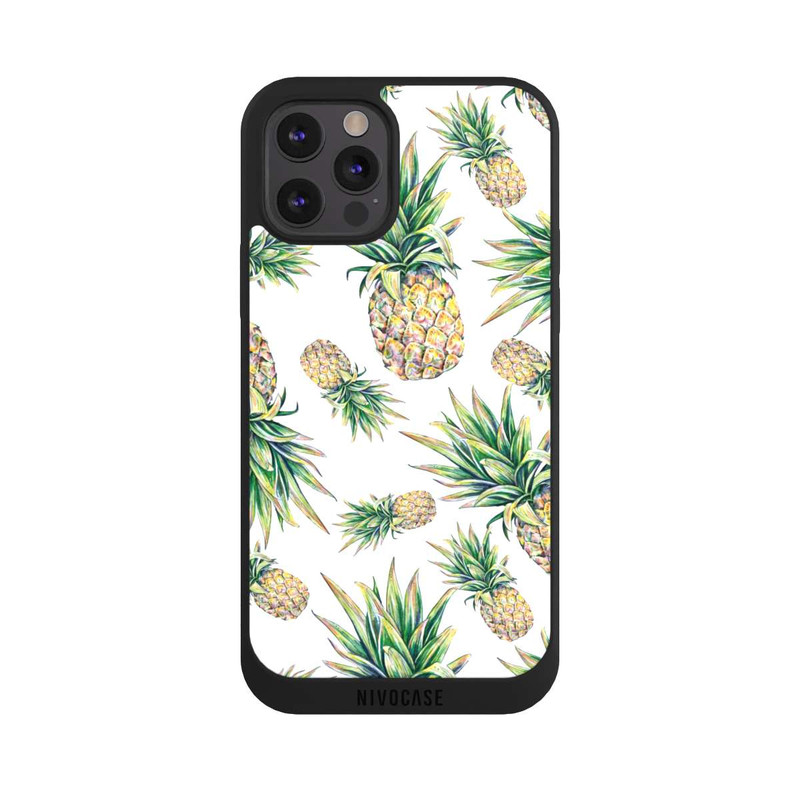 iPhone 12 Pro Max NIVOpure Pineapple-weißer Hintergrund 