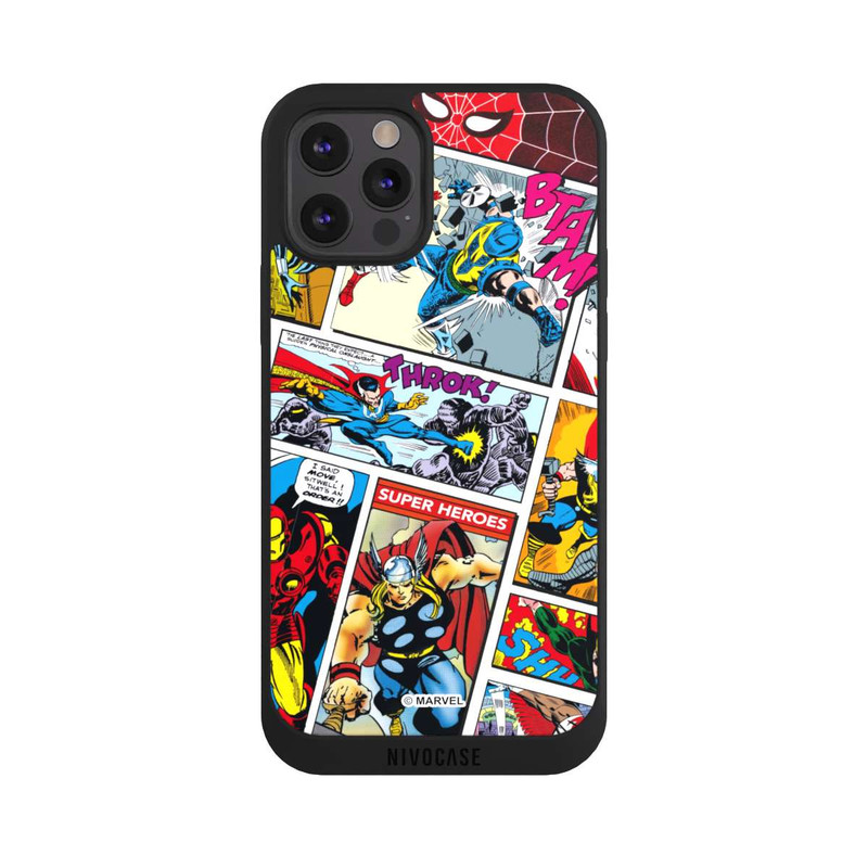 iPhone 12 Pro Max NIVOpure Marvel Retro Comic Blue