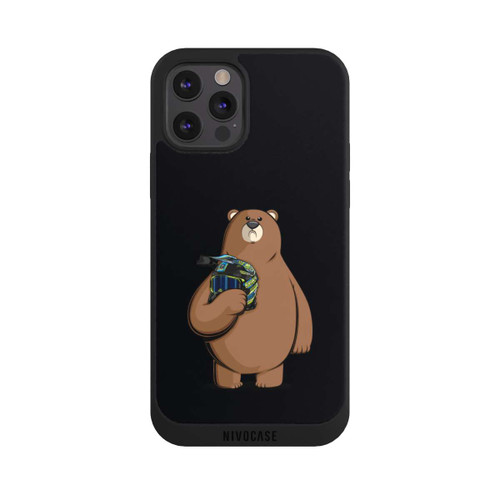 Apple iPhone 12 Pro Max NIVOpure Der Bär mit dem Helm Schwarz