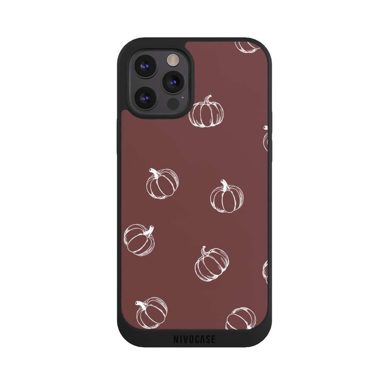 iPhone 12 Pro Max NIVOpure Pumpkin Season Pattern Brown
