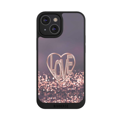 Apple iPhone 13 Mini NIVOpure Love Glitter Pink