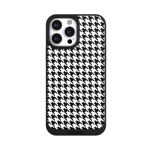 Apple iPhone 13 Pro Max NIVOpure Houndstooth black-white