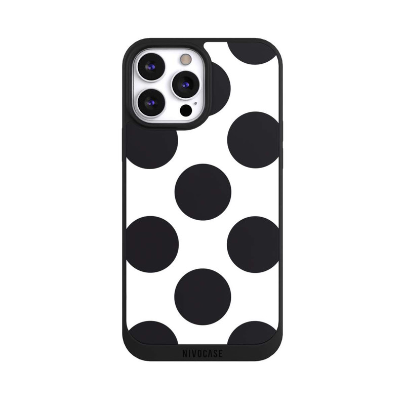 iPhone 13 Pro Max NIVOpure Big Dots - white