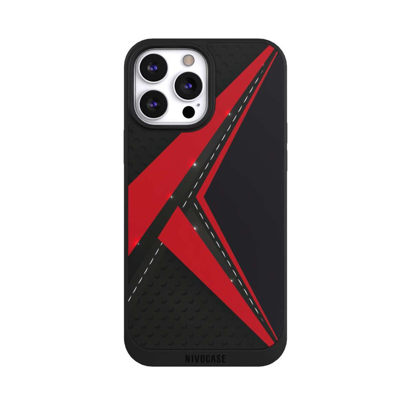 iPhone 13 Pro Max NIVOpure Carbon for Men - Red