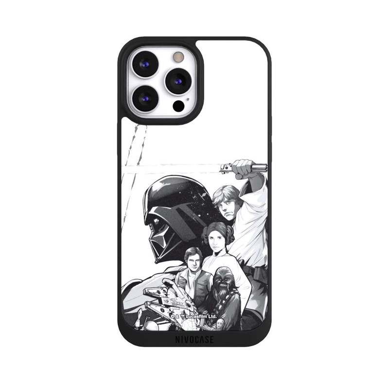 iPhone 13 Pro Max NIVOpure Personnages StarWars - Noir et Blanc