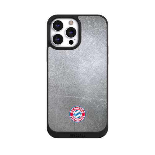 Apple iPhone 13 Pro Max NIVOpure Klassisches FCB Logo Klein - Bunt auf Metalllook