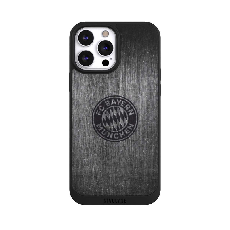 iPhone 13 Pro Max NIVOpure Metal look FCB Logo plain