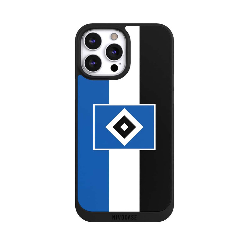 iPhone 13 Pro Max NIVOpure HSV rayures - bleu-blanc-noir