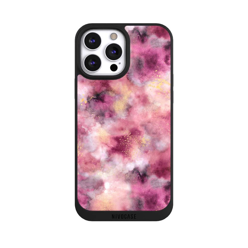 iPhone 13 Pro Max NIVOpure Rauchiges Marmoraquarell rosa