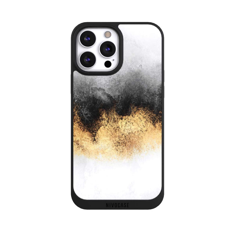 iPhone 13 Pro Max NIVOpure Gris Ciel Poussière Or Imprimé