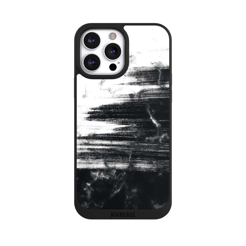 iPhone 13 Pro Max NIVOpure Gebürsteter monochromer Stein