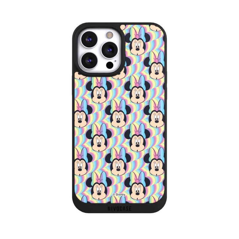 iPhone 13 Pro Max NIVOpure Minnie Visages d'arc-en-ciel