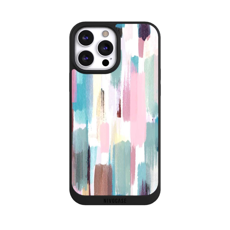 iPhone 13 Pro Max NIVOpure Abstrakte Pinselstriche in Pastelltönen