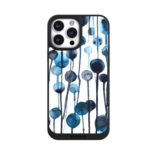 Apple iPhone 13 Pro Max NIVOpure Tropfende Punkte blau
