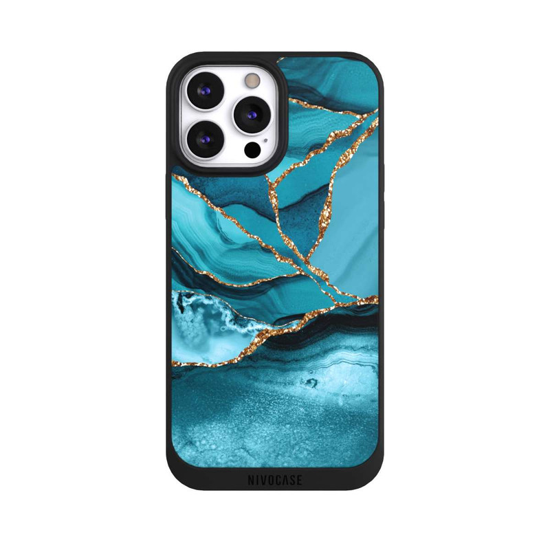 iPhone 13 Pro Max NIVOpure Eisblaue Marmor Landschaft