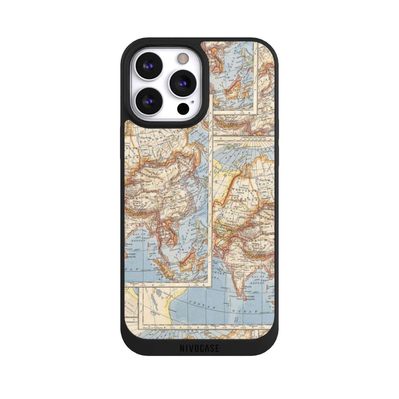 iPhone 13 Pro Max NIVOpure Carte du monde vintage