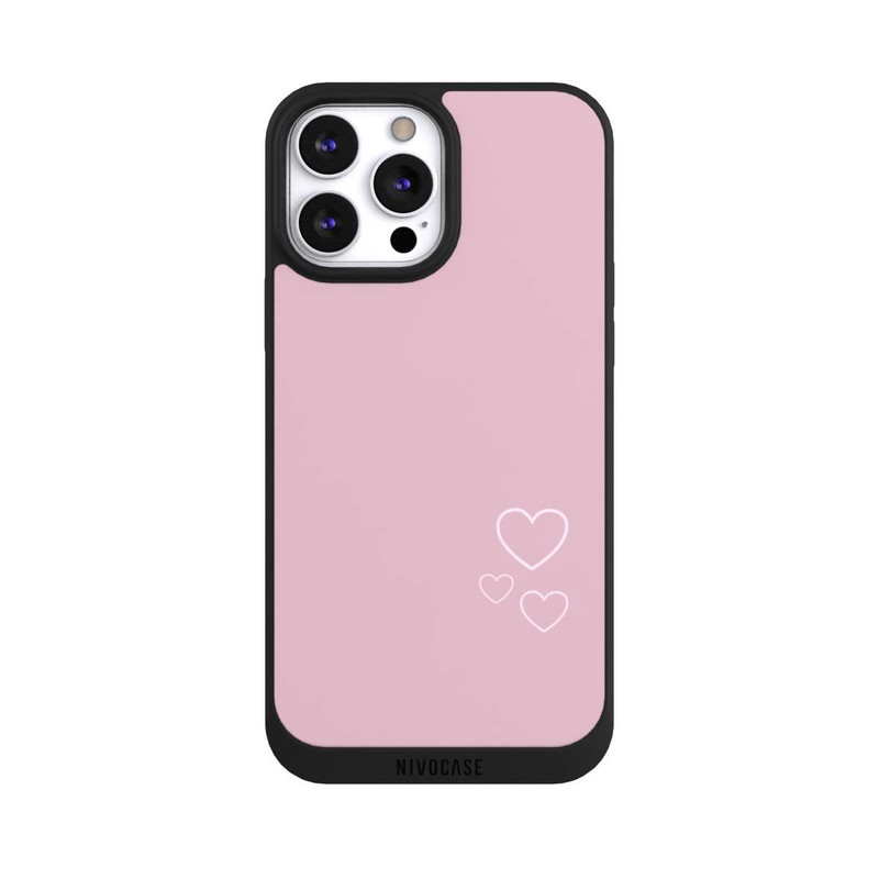 iPhone 13 Pro Max NIVOpure kleine Herzen auf rosa