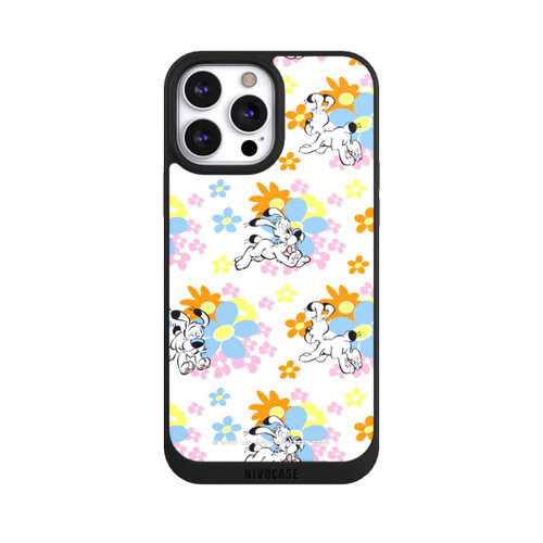 Apple iPhone 13 Pro Max NIVOpure Idéfix sur fleurs colorées