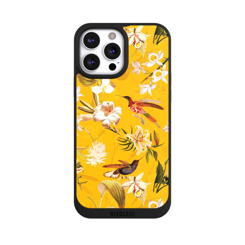 iPhone 13 Pro Max NIVOpure Motif Colibri Jaune