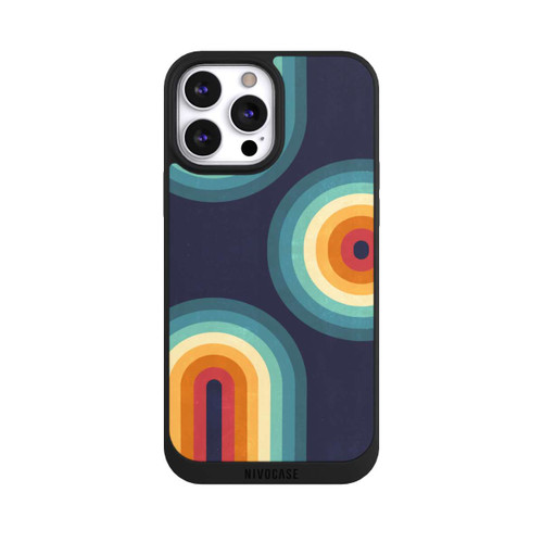 Apple iPhone 13 Pro Max NIVOpure Double Rainbow on Blue