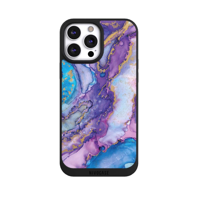 iPhone 13 Pro Max NIVOpure Strudel lila und blau